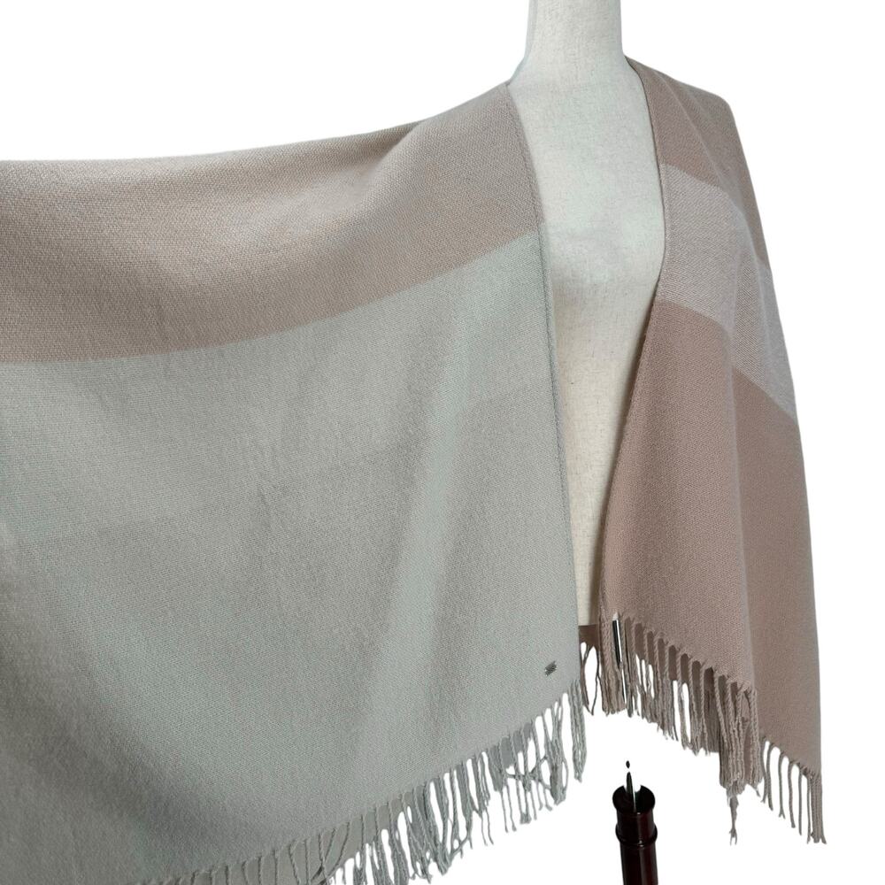 Soia And Kyo Color Block Fringe Wrap Sweater One … - image 6